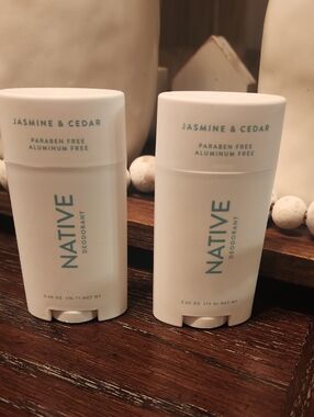 NWOT Native Jasmine & Cedar Natural Deodorant Stick - White
